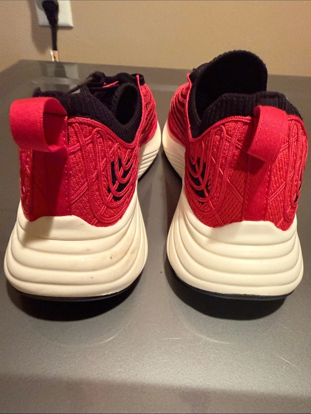 APL Women's Techloom Zipline Athletic Sneakers in Red, Black & White